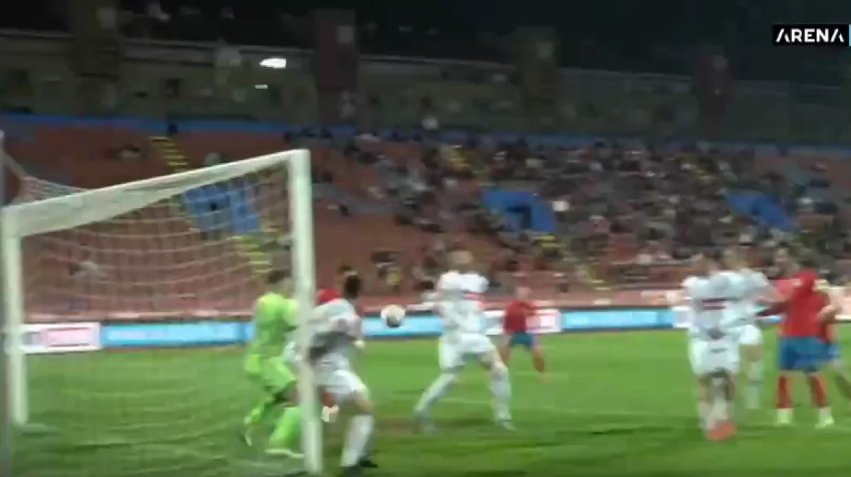Autogol Milanovića (FOTO: Screenshot/Arena Sport)