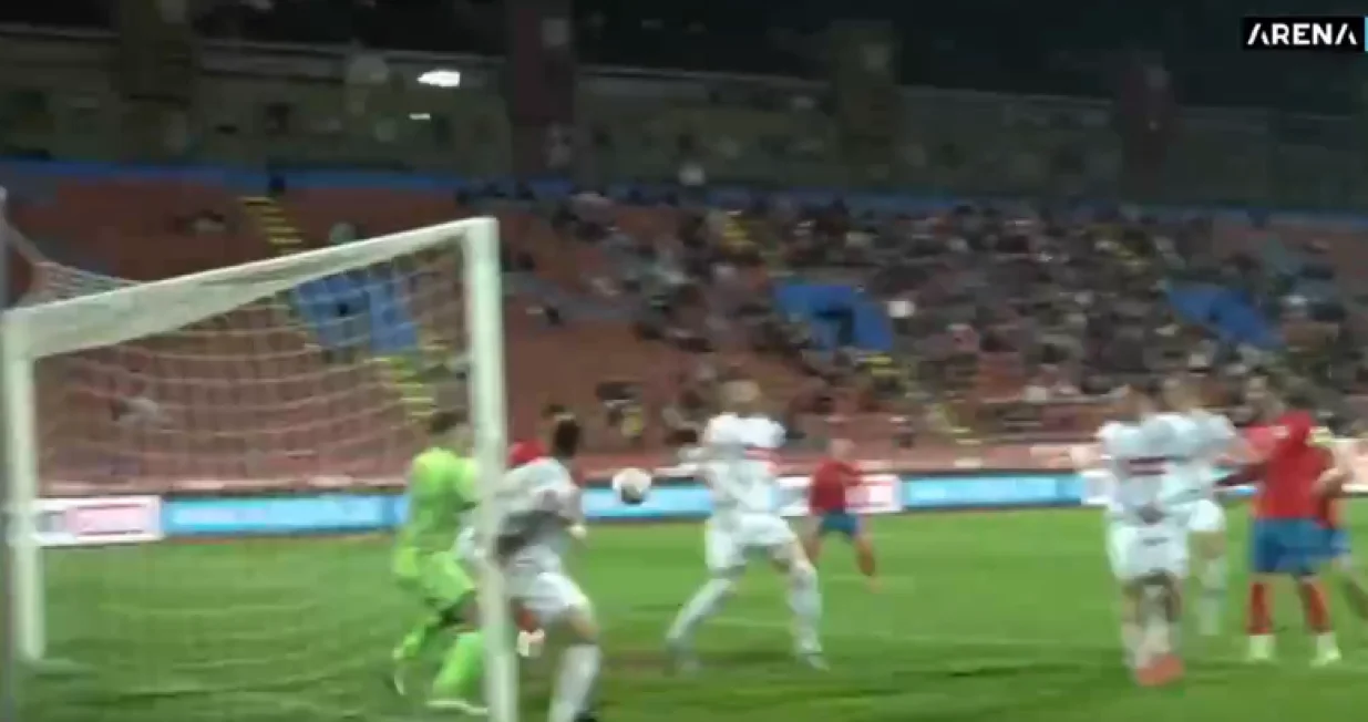 Autogol Milanovića (FOTO: Screenshot/Arena Sport)