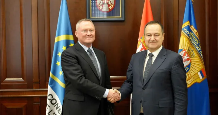 Michael O'Flaherty sa Dačićem/