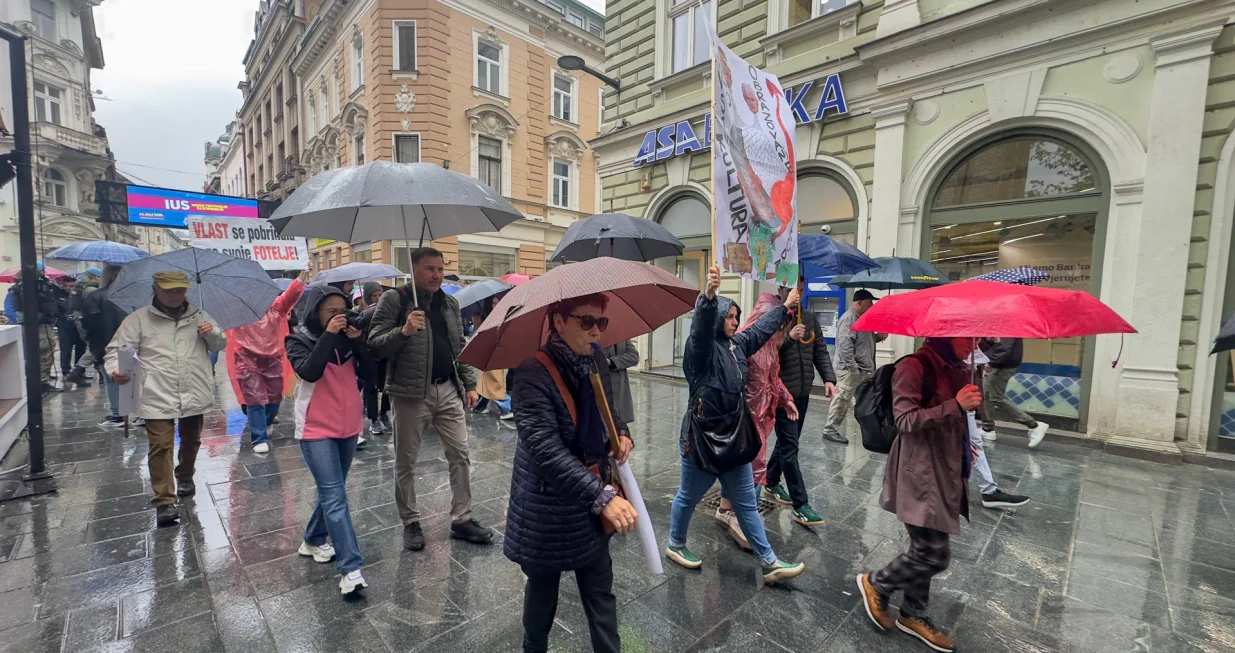 Protesti, Sarajevo, april 2025./Anadolija