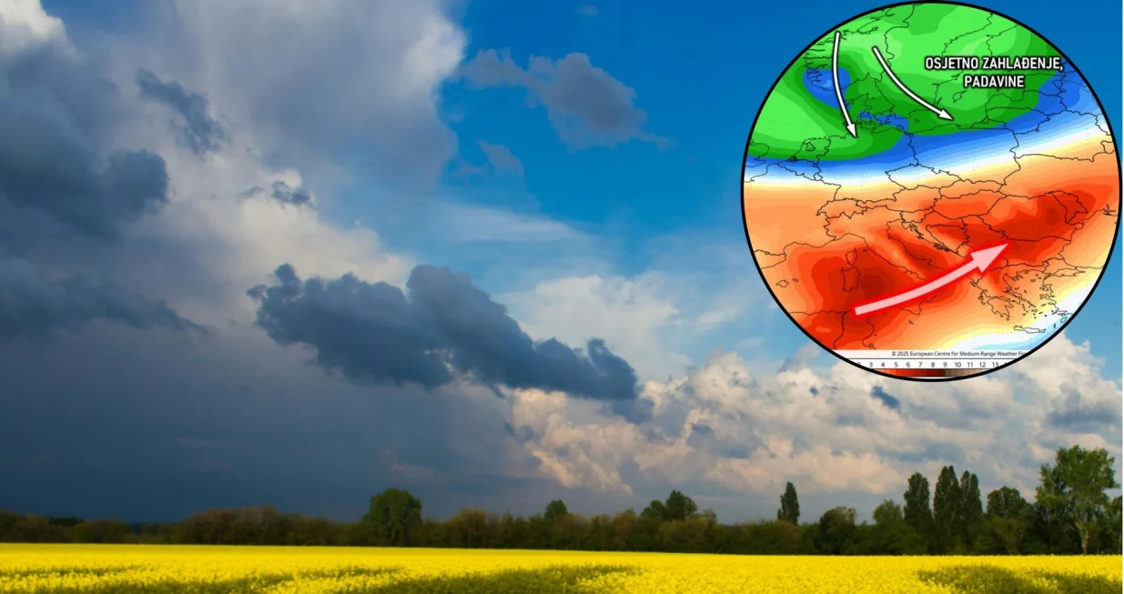 Stižu zahlađenje i promjena vremena//