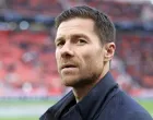 epa10290158 Leverkusen's head coach Xabi Alonso reacts before the German Bundesliga soccer match between Bayer 04 Leverkusen and Union Berlin in Leverkusen, Germany, 06 November 2022. EPA/RONALD WITTEK CONDITIONS - ATTENTION: The DFL regulations prohibit any use of photographs as image sequences and/or quasi-video.