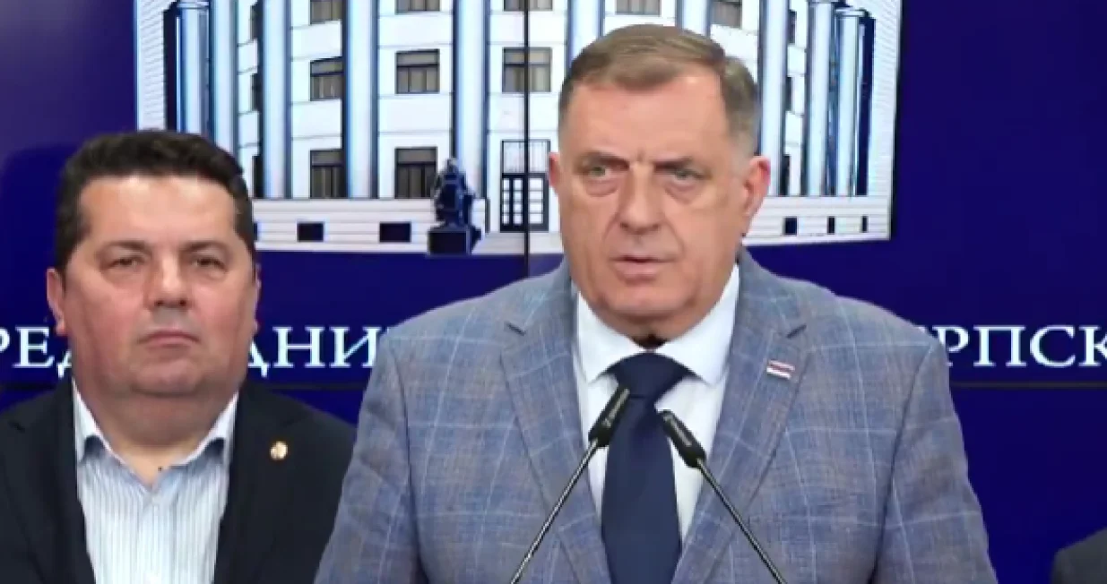 Milorad Dodik, predsjednik Republike Srpske, press konferencija/Printscreen