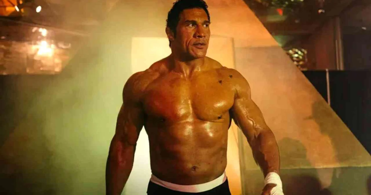 the rock, dwayne johnson, film, The Smashing Machine, film/Scena Iz Filma