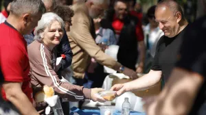 Savez samostalnih sindikata Bosne i Hercegovine povodom obilježavanja 1. maja - Međunarodnog praznika rada u Sarajevu organizovao je radnički doručak - Vilsonovo šetalište/Senad Gubelić