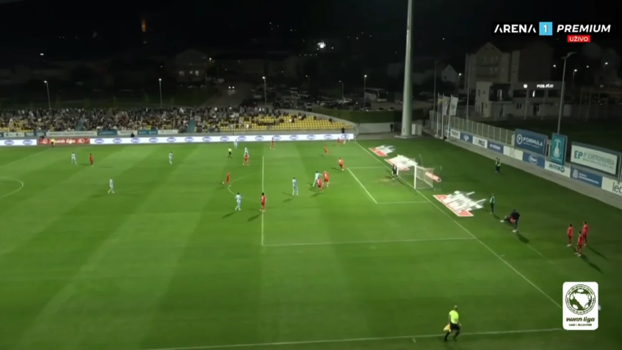 Detalj sa utakmice u Posušju (FOTO: Screenshot - Arena Sport TV)