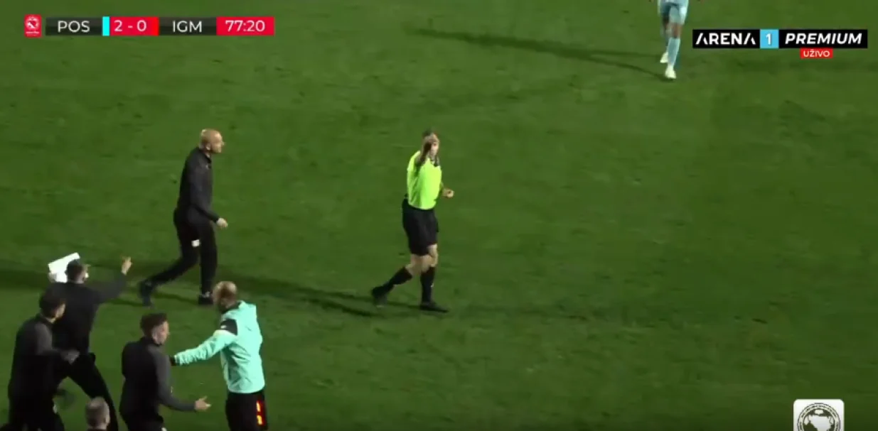 Protesti Maksimovića (FOTO: Screenshot/Arena Sport)