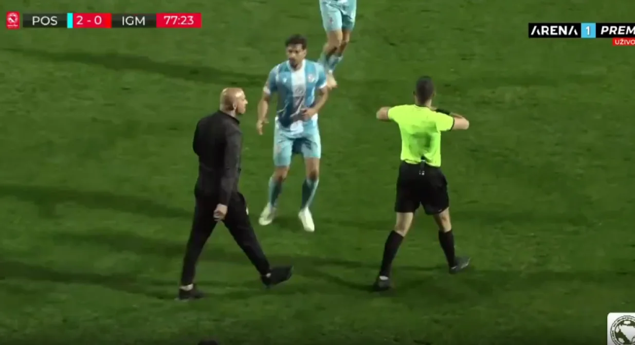 Protesti Maksimovića (FOTO: Screenshot/Arena Sport)