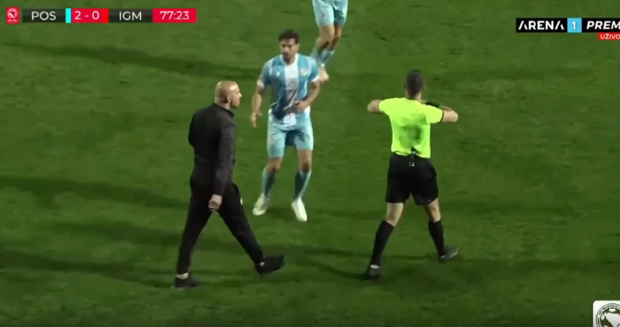 Protesti Maksimovića (FOTO: Screenshot/Arena Sport)