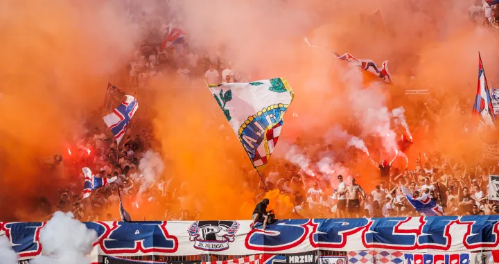 Torcida na današnjoj utakmici (FOTO: Zvonimir Barisin/PIXSELL)