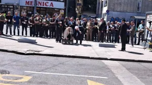 Delegacija iz Istočnog Sarajeva, obilježavanja godišnjice događaja iz Dobrovoljačke, Dobrovoljačka, bitka, ubistvo vojnika JNA/Rtrs