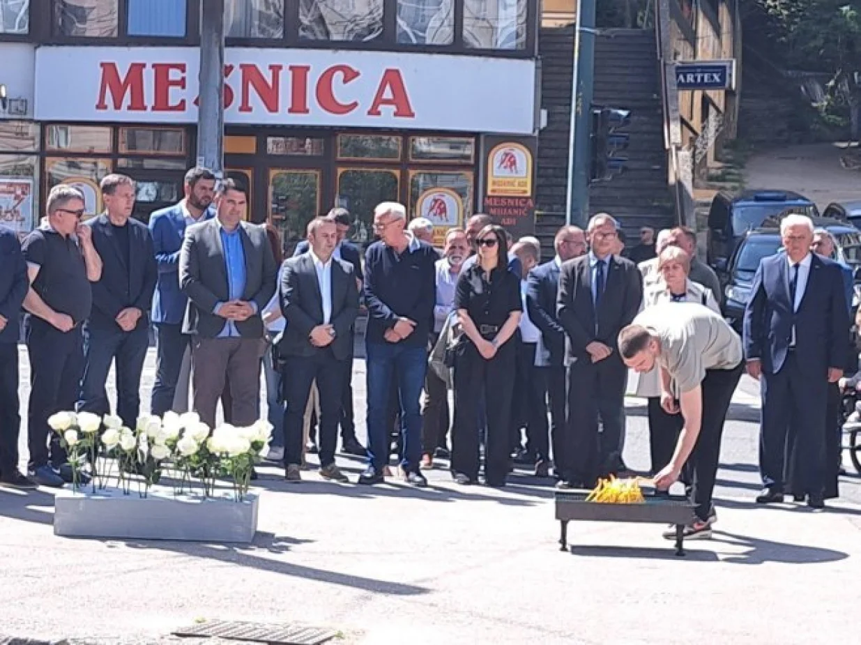 Delegacija iz Istočnog Sarajeva, obilježavanja godišnjice događaja iz Dobrovoljačke, Dobrovoljačka, bitka, ubistvo vojnika JNA/Rtrs