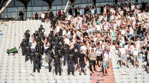 03.05.2025., Split, stadion Poljud - SuperSport Prva HNL, 33. kolo, HNK Hajduk - GNK Dinamo. Lukas Kacavenda Photo: Zvonimir Barisin/PIXSELL