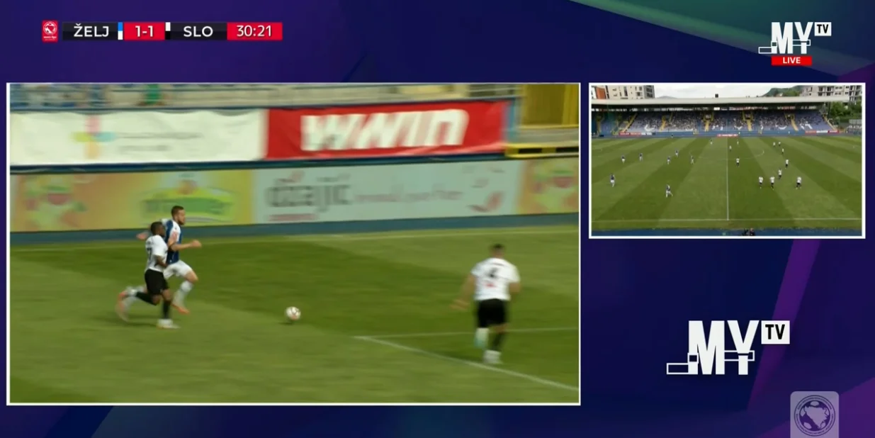 Poništen gol Želje protiv Slobode (FOTO: Screenshot/MYTV)