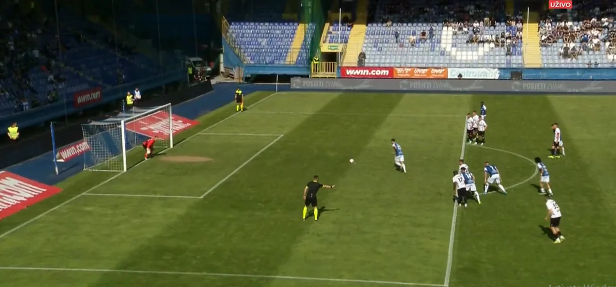 Gol Boljevića za preokret Želje (FOTO: Screenshot)