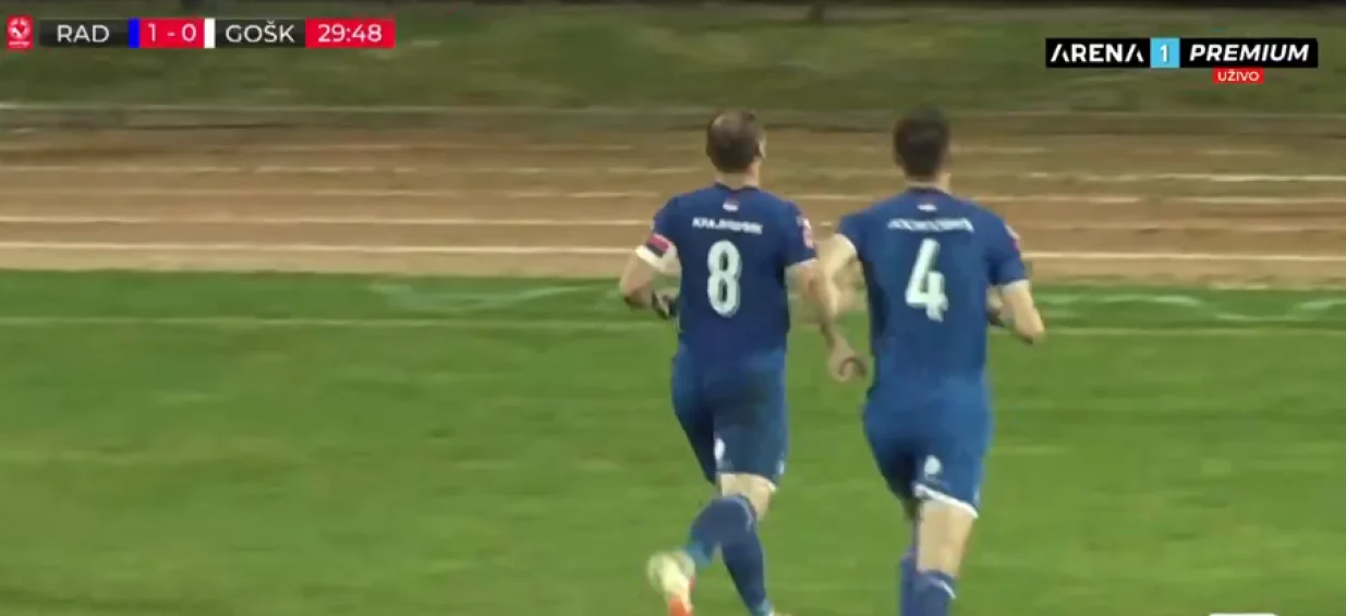 Sjajan pogodak Krajišnika (FOTO: Screenshot/Arena Sport)