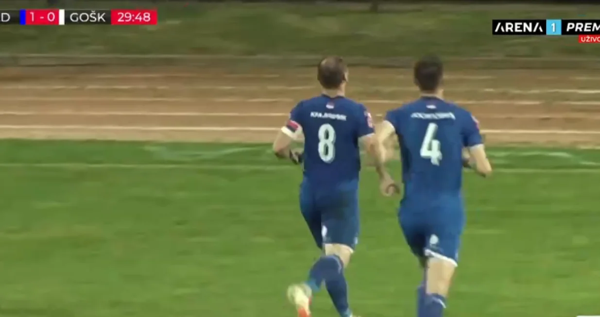 Sjajan pogodak Krajišnika (FOTO: Screenshot/Arena Sport)
