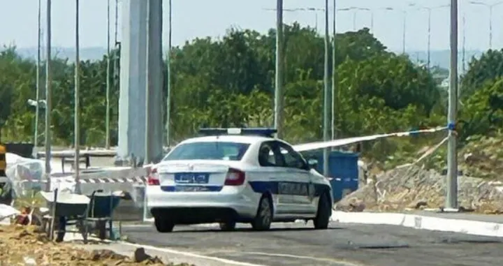 Policija na gradilištu/ Srbija Live Beograd/ Instagram/