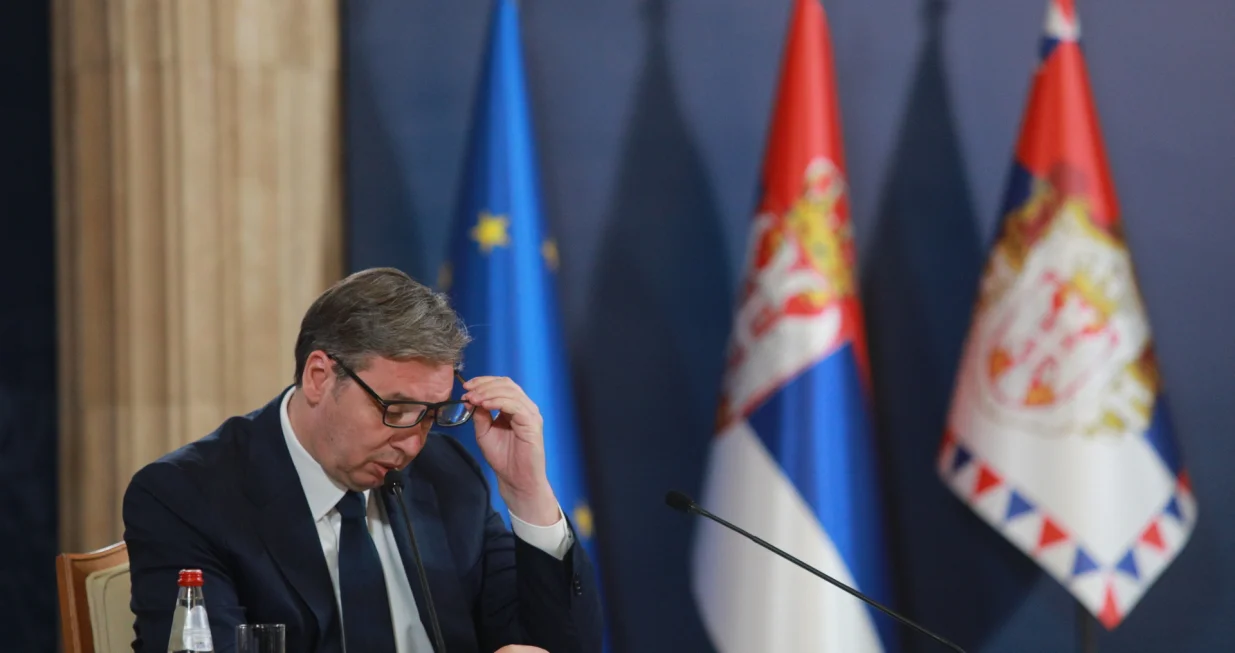 Beograd, Srbija - Srbijanski predsednik Aleksandar Vučić  (Milos Miskov - Anadolu Agency)/�
