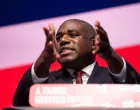 epa10209827 Shadow Secretary of State for Foreign, Commonwealth and Development Affairs David Lammy addresses the Labour Party Conference in Liverpool, Britain, 27 September 2022. EPA/ADAM VAUGHAN/Adam Vaughan