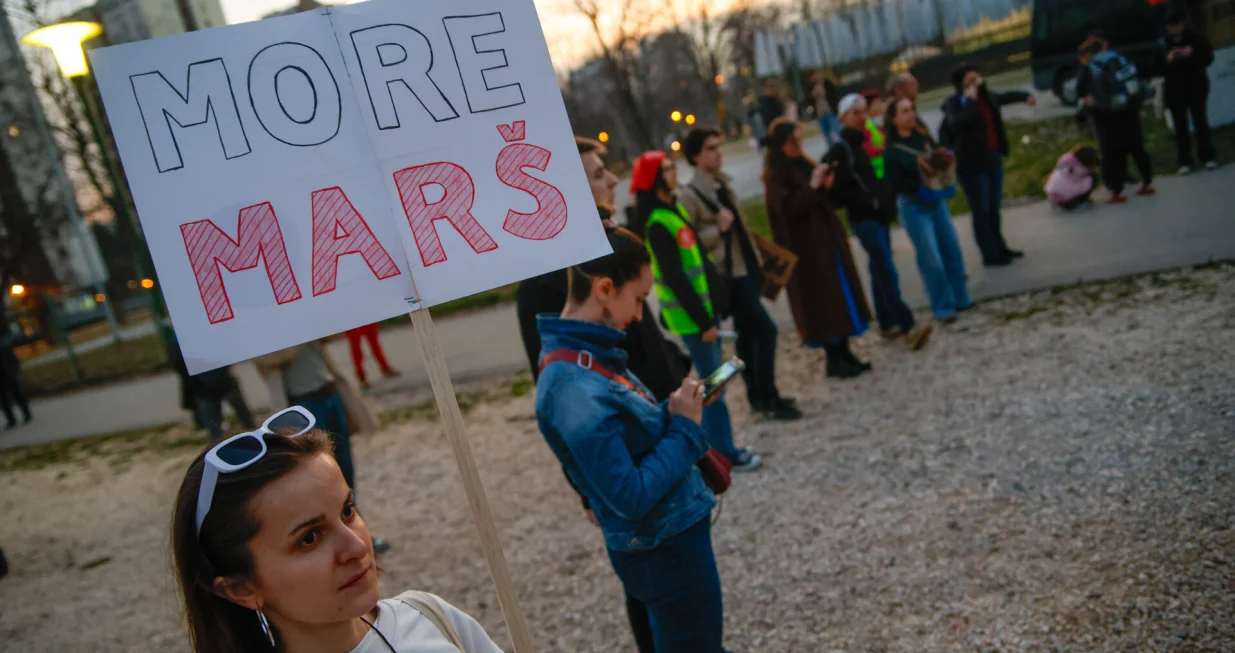 8. martovski protesti Sarajevo/Damir Deljo