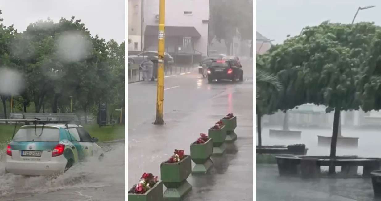 Jako nevrijeme u Tuzli/Bh Reporter/ Crna Hronika