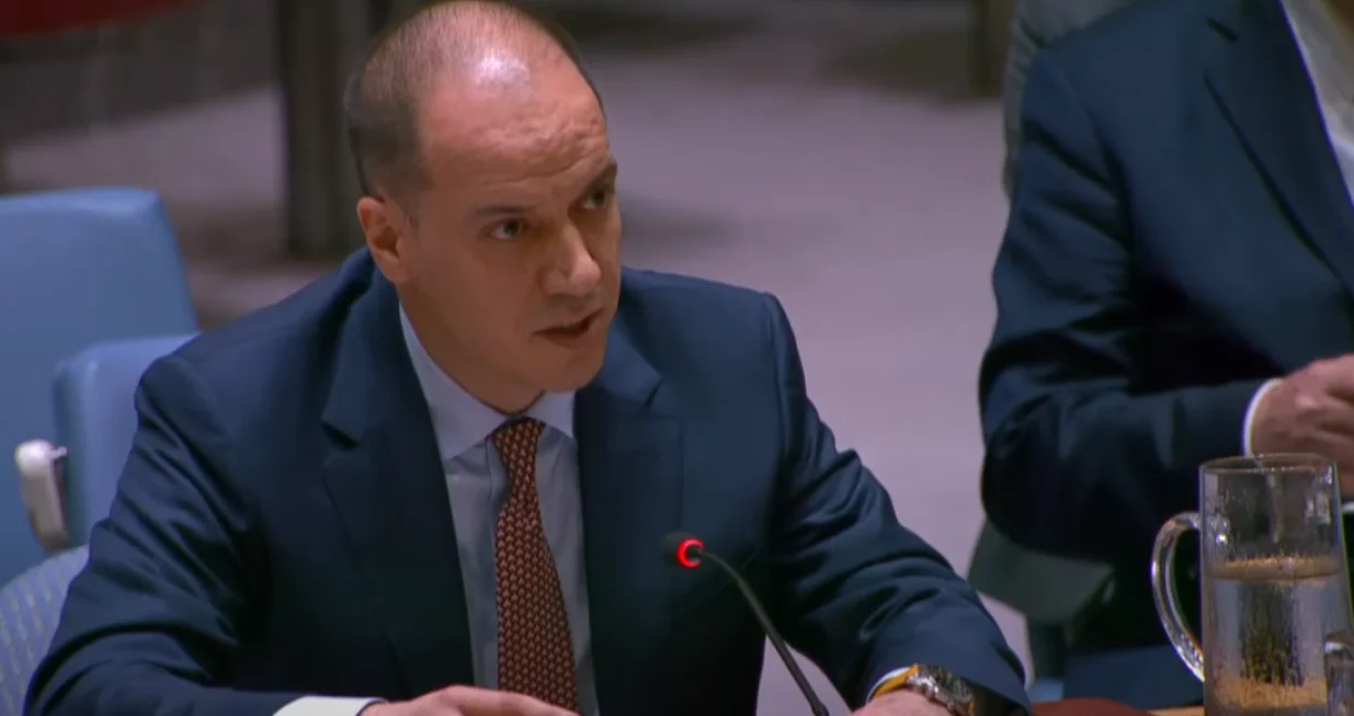 Predstavnik Republike Hrvatske pri Ujedinjenim nacijama Hrvoje Ćurić Hrvatinićvijeće sigurnosti, izvještaj, bih, christian schmidt/Screenshot