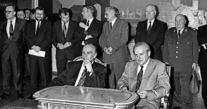 Alija Izetbegović i Mate Boban/Siniša Hančić