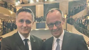 Denis Bećirović i Friedrich Merz//