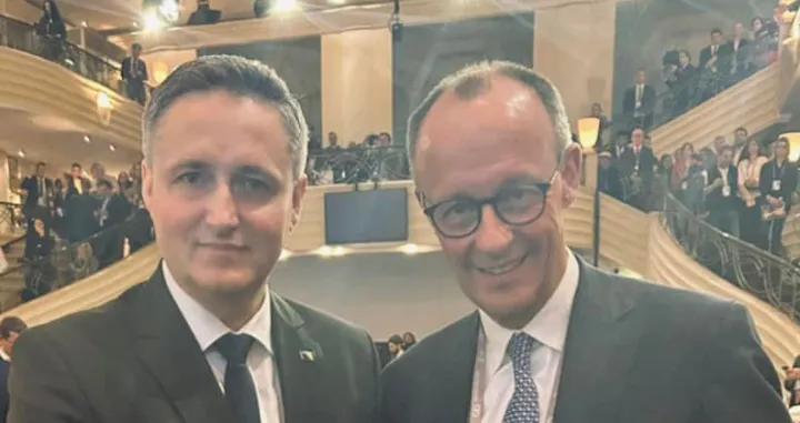Denis Bećirović i Friedrich Merz//