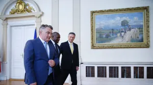 David Lemmy se u Predsjedništvu BiH sastao sa Željkom Komšićem i Denisom Bećirovićem/Damir Deljo