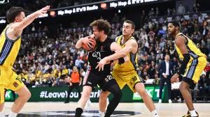 Mikael JANTUNEN of Paris during the Turkish Airlines Euroleague match between Paris and Berlin at Adidas Arena on April 10, 2025 in Paris, France. (Photo by Anthony Dibon/Icon Sport) Photo: Anthony Dibon/ICON SPORT