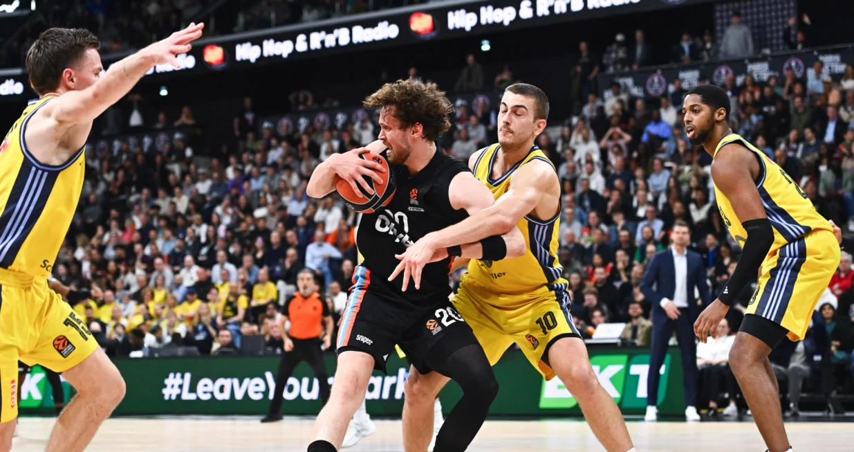 Mikael JANTUNEN of Paris during the Turkish Airlines Euroleague match between Paris and Berlin at Adidas Arena on April 10, 2025 in Paris, France. (Photo by Anthony Dibon/Icon Sport) Photo: Anthony Dibon/ICON SPORT