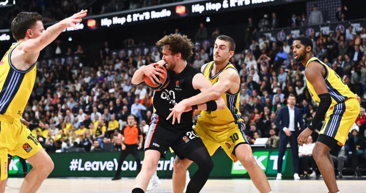 Mikael JANTUNEN of Paris during the Turkish Airlines Euroleague match between Paris and Berlin at Adidas Arena on April 10, 2025 in Paris, France. (Photo by Anthony Dibon/Icon Sport) Photo: Anthony Dibon/ICON SPORT