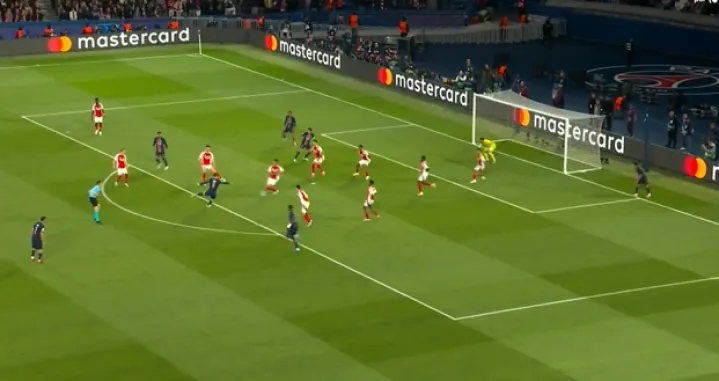 Gol Ruiza protiv Arsenala (FOTO: Screenshot)