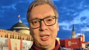 Vučić u obraćanju putem videa iz Moskve/