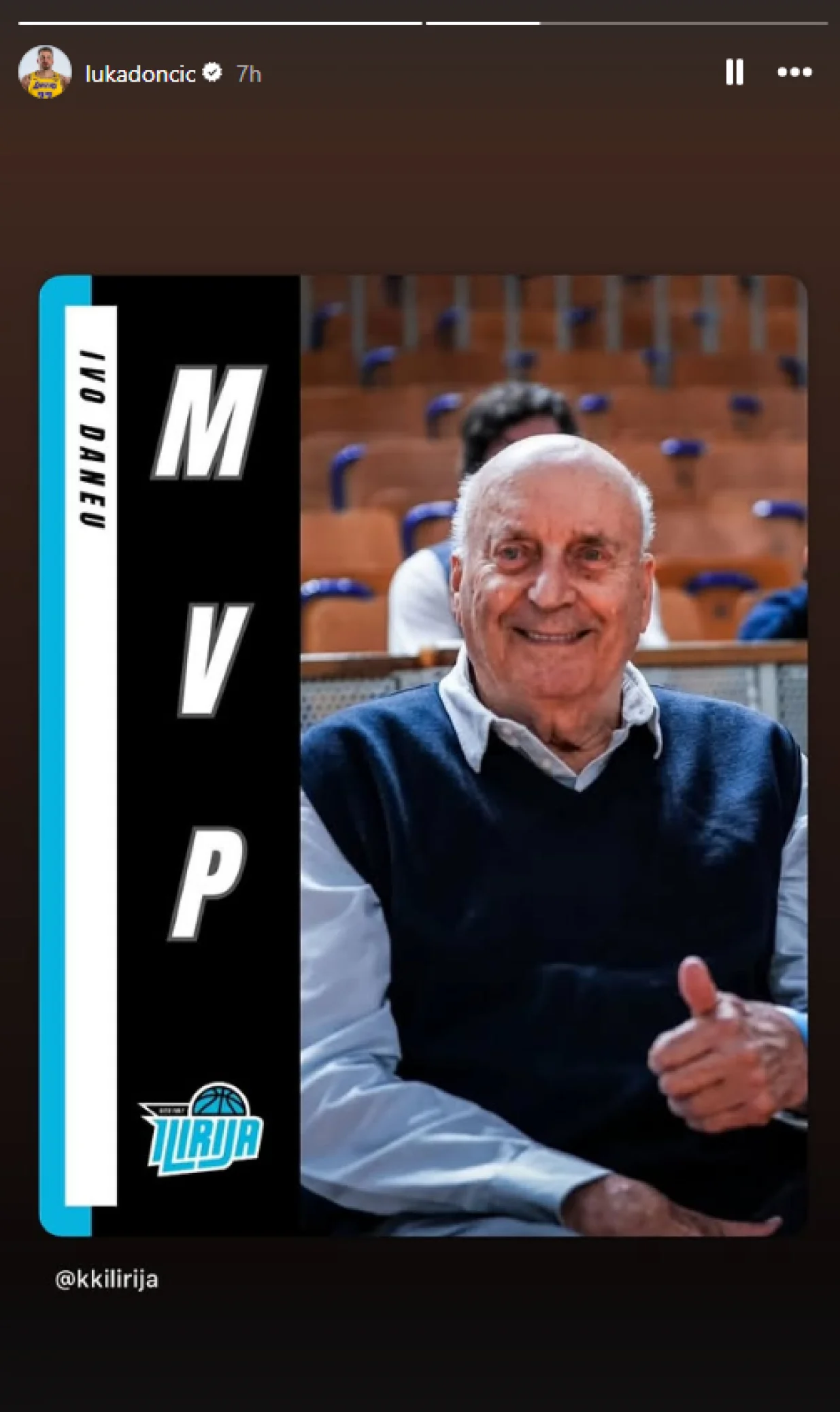 Luka Dončić instagram objava