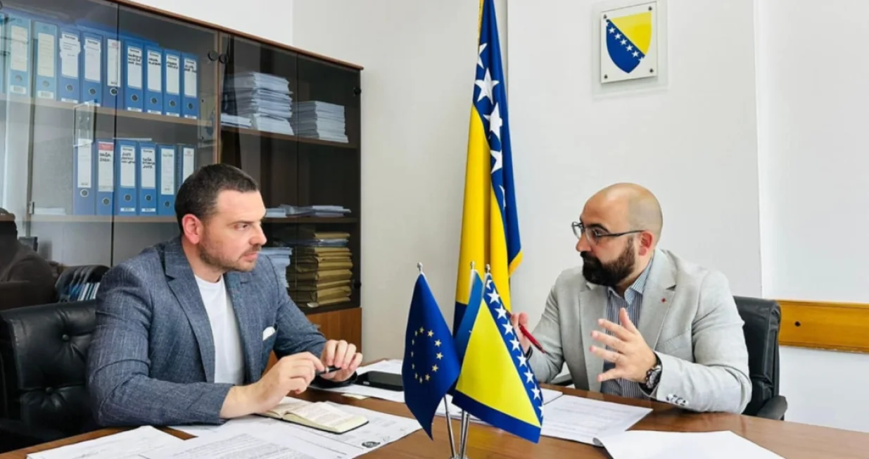 Saša Magazinović i Muhamed Hasanović, sastanak/