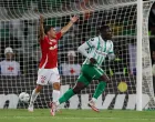 Soccer Football - Copa Libertadores - Group Stage - Atletico Nacional v Internacional - Estadio Atanasio Girardot, Medellin, Colombia - May 8, 2025 Atletico Nacional's Kevin Viveros celebrates scoring their third goal REUTERS/Luisa Gonzalez