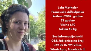 Nestala Francuskinja/GSS Jablanica/Facebook//