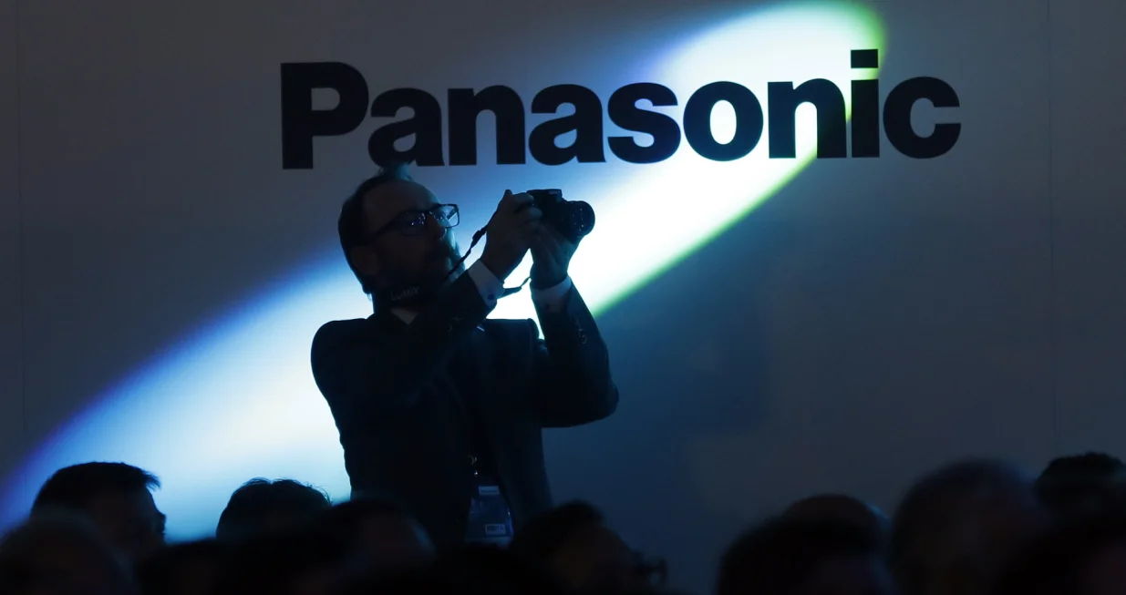 epa09188720 (FILE) - A visitor takes a picture in front of a Panasonic logo during the presentation of the new releases of Panasonic in the Internationale Funkausstellung Berlin (IFA), an international consumer electronics fair, in Berlin, Germany, 30 August 2017 (reissued 10 May 2021). On 10 May 2021, Panasonic Corp. announced its sales in fiscal year 2020 fell over 10 percent year-on-year to end the business year under the seven trillion yen line for the first time in 25 years, due to weak sales amid the COVID-19 pandemic. EPA/FELIPE TRUEBA/Felipe Trueba