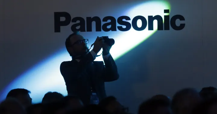 epa09188720 (FILE) - A visitor takes a picture in front of a Panasonic logo during the presentation of the new releases of Panasonic in the Internationale Funkausstellung Berlin (IFA), an international consumer electronics fair, in Berlin, Germany, 30 August 2017 (reissued 10 May 2021). On 10 May 2021, Panasonic Corp. announced its sales in fiscal year 2020 fell over 10 percent year-on-year to end the business year under the seven trillion yen line for the first time in 25 years, due to weak sales amid the COVID-19 pandemic. EPA/FELIPE TRUEBA/Felipe Trueba