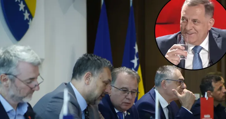 Trojka iz RS-a i trojka iz FBiH potpisale Platformu za mir; Milorad Dodik//