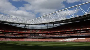 Soccer Football - Premier League - Arsenal v AFC Bournemouth - Emirates Stadium, London, Britain - May 3, 2025 General view inside the stadium before the match Action Images via Reuters/Peter Cziborra EDITORIAL USE ONLY. NO USE WITH UNAUTHORIZED AUDIO, VIDEO, DATA, FIXTURE LISTS, CLUB/LEAGUE LOGOS OR 'LIVE' SERVICES. ONLINE IN-MATCH USE LIMITED TO 120 IMAGES, NO VIDEO EMULATION. NO USE IN BETTING, GAMES OR SINGLE CLUB/LEAGUE/PLAYER PUBLICATIONS. PLEASE CONTACT YOUR ACCOUNT REPRESENTATIVE FOR FURTHER DETAILS..