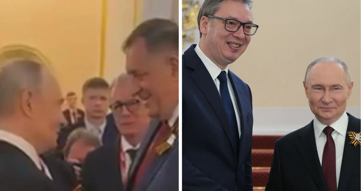 Vladimir Putin, Milorad Dodik, Aleksandar Vučić//