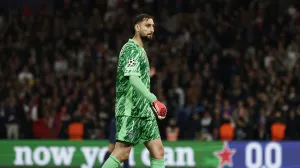 Soccer Football - Champions League - Semi Final - Second Leg - Paris St Germain v Arsenal - Parc des Princes, Paris, France - May 7, 2025 Paris St Germain's Gianluigi Donnarumma REUTERS/Benoit Tessier