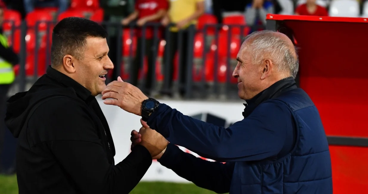 Feđa Dudić i Vladimir Gaćinović (FOTO: Nenad Kotlajić, FK Radnički 1923)
