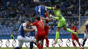 Detalj sa utakmice između Željezničara i Sloge (FOTO: Sport1.ba - Sanel Konjhodžić) - 11.05.2025.