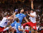 11.05.2025., Centar Zamet, Rijeka - Kvalifikacije za EHF EURO 2026. godine, skupina 5, 6. kolo, Hrvatska - Luksemburg. Adel Rastoder, Zvonimir Srna i Ben Weyer Photo: Goran Kovacic/PIXSELL