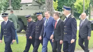 Milorad Dodik u kasarni OS BiH, Treći pješadijski puk (RS), obilježavanje/Euronews.ba